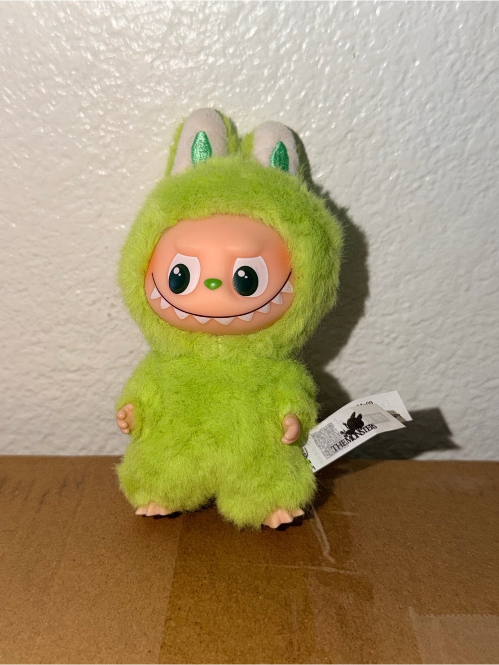 The Monsters LABUBU Pin for Love Series Letter V Plush Pendant